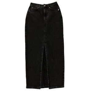 ASOS Black Denim Maxi Skirt